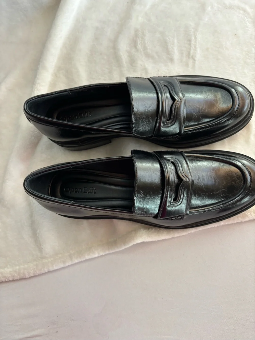 Open Edit Collier Penny Loafer (Women) Size 8.5 Black